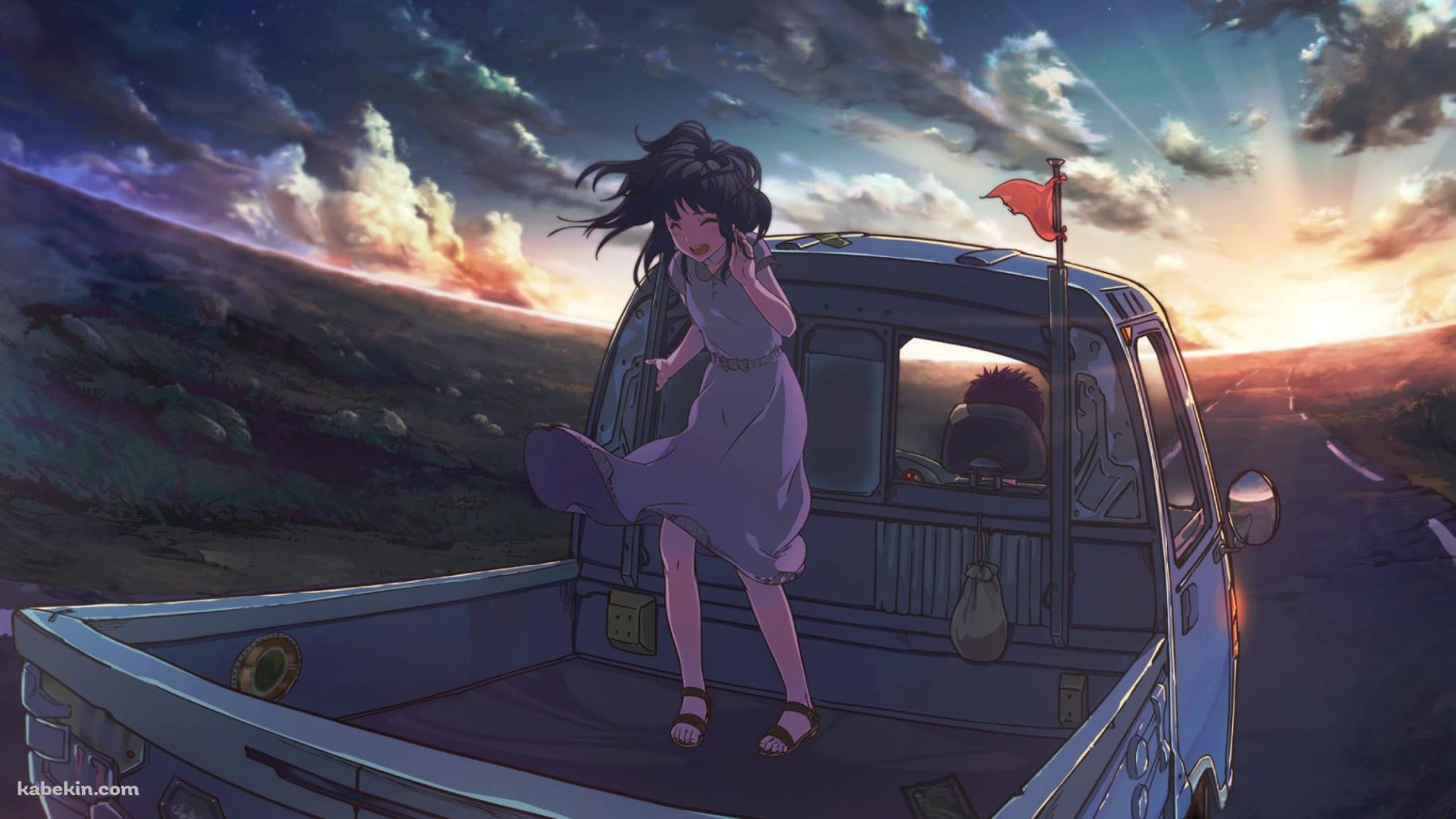 トラックの2台に乗る少女 / DAYBREAK FRONTLINE / IA / Orangestar / ボカロ / ボーカロイドの壁紙(1829px x 1029px) 高画質 PC・デスクトップ用