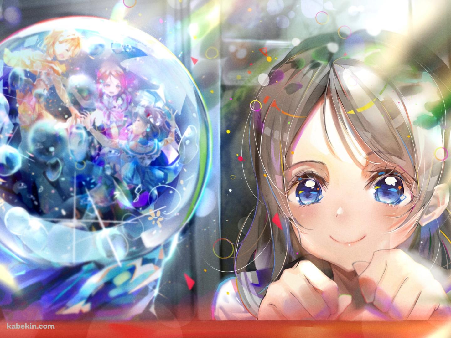 スノードームを眺める桜内梨子 / ラブライブ!サンシャイン!!の壁紙(1440px x 1080px) 高画質 PC・デスクトップ用