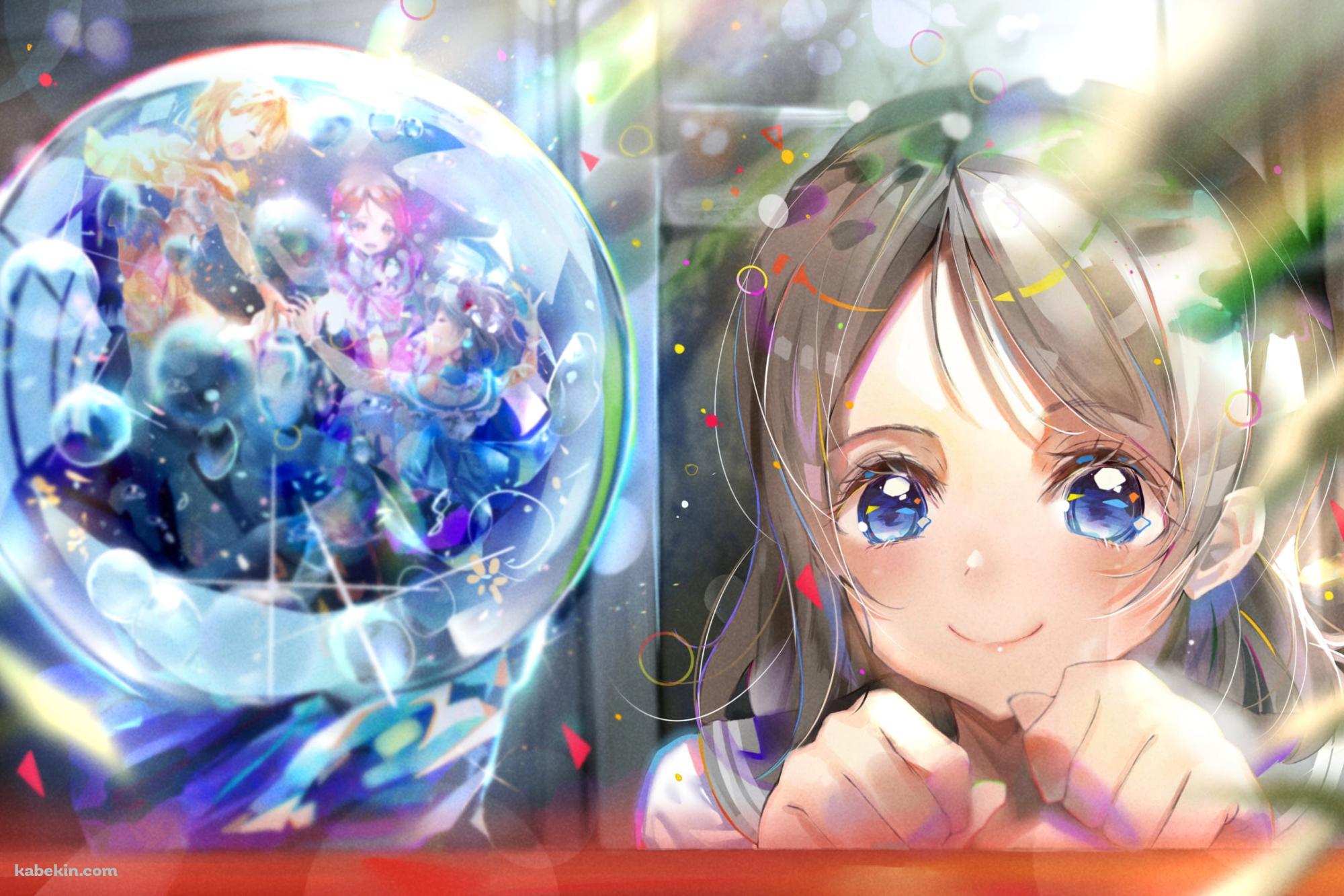 スノードームを眺める桜内梨子 / ラブライブ!サンシャイン!!の壁紙(2000px x 1333px) 高画質 PC・デスクトップ用