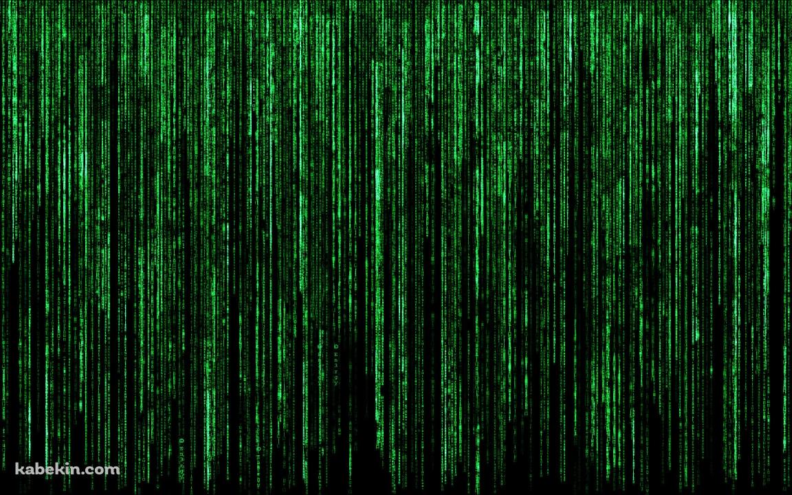 綺麗なマトリックスコード / 緑 / 文字 / デジタルの壁紙(1152px x 720px) 高画質 PC・デスクトップ用