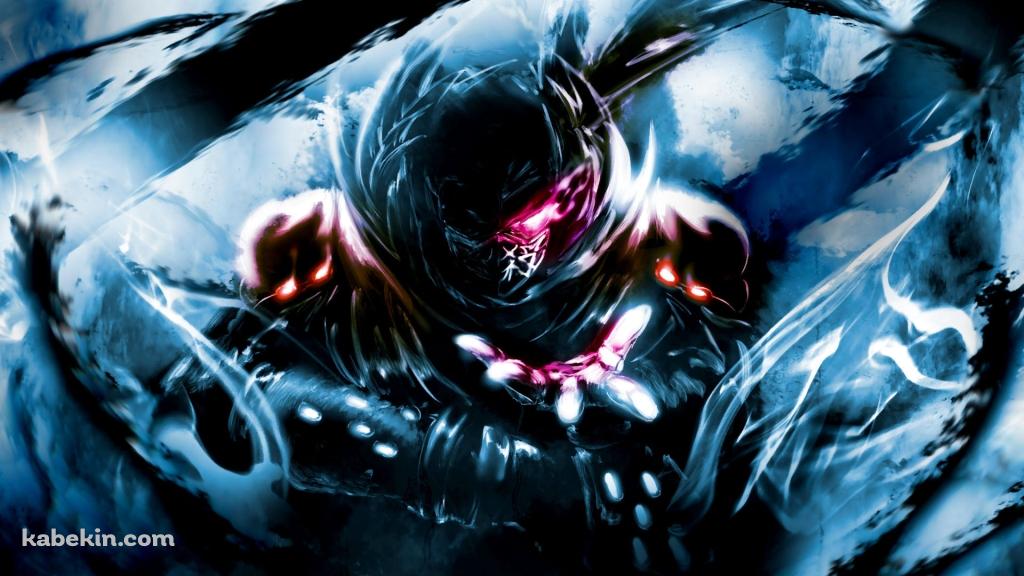 ニンジャスレイヤー / 赤く光る眼の忍者の壁紙(1024px x 576px) 高画質 PC・デスクトップ用