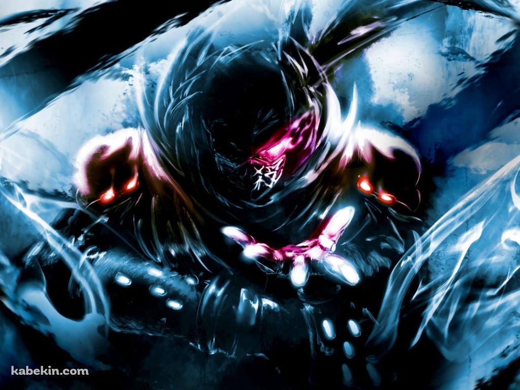ニンジャスレイヤー / 赤く光る眼の忍者の壁紙(1024px x 768px) 高画質 PC・デスクトップ用