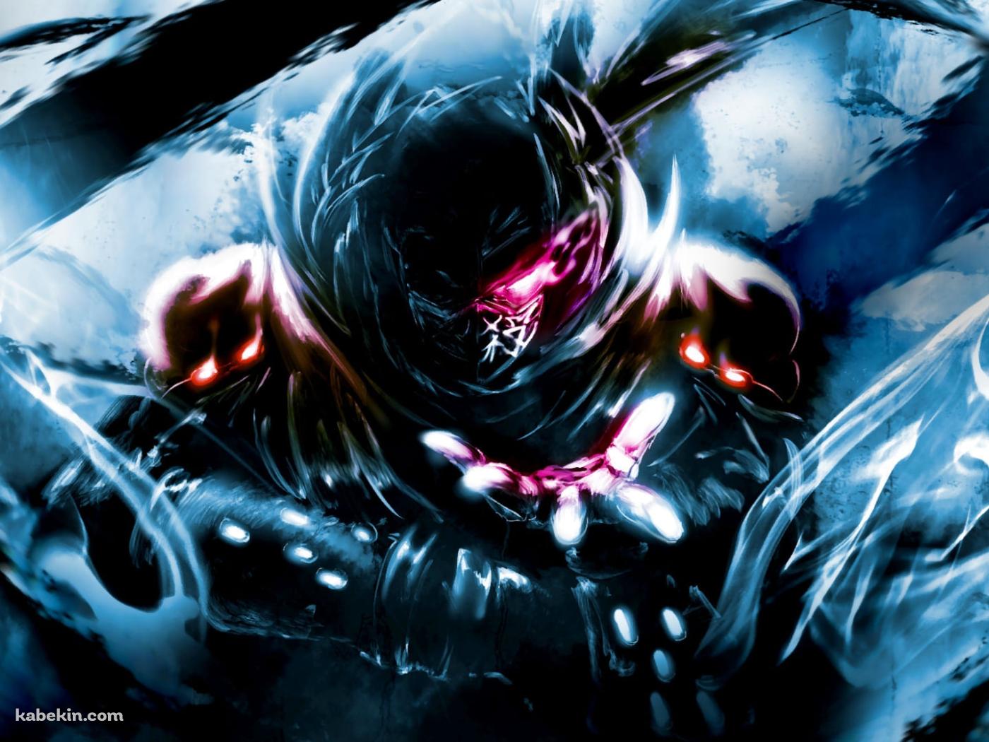 ニンジャスレイヤー / 赤く光る眼の忍者の壁紙(1400px x 1050px) 高画質 PC・デスクトップ用