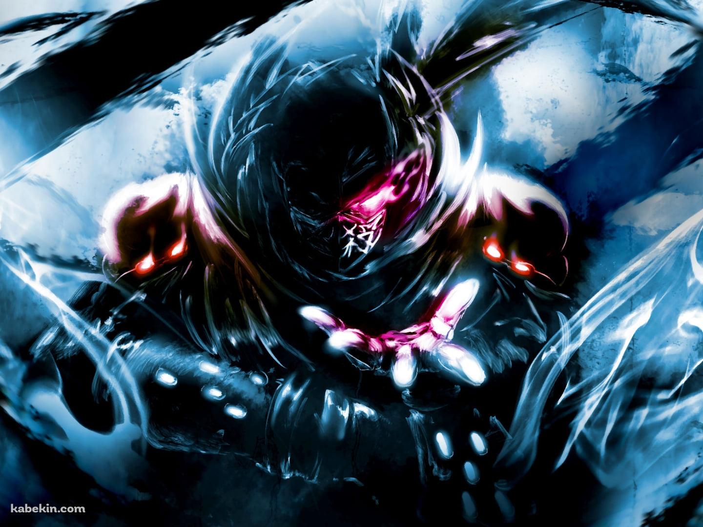 ニンジャスレイヤー / 赤く光る眼の忍者の壁紙(1440px x 1080px) 高画質 PC・デスクトップ用