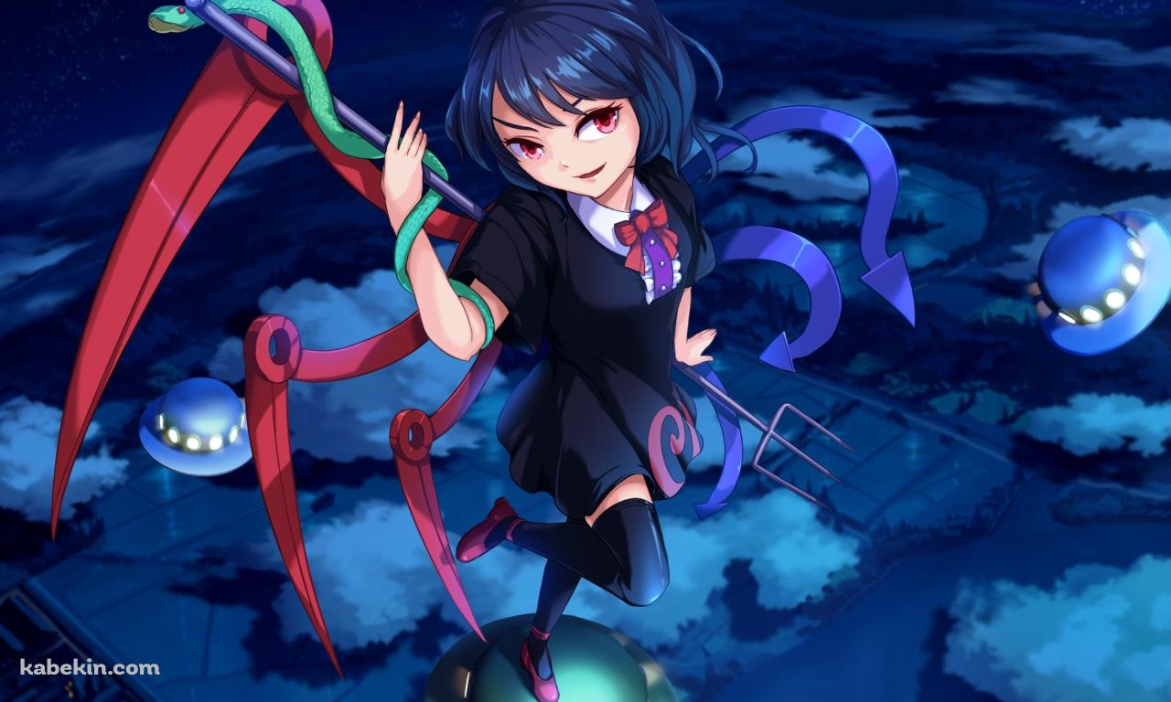 三つ又の鉾を持つ封獣ぬえ / 東方の壁紙(1280px x 768px) 高画質 PC・デスクトップ用
