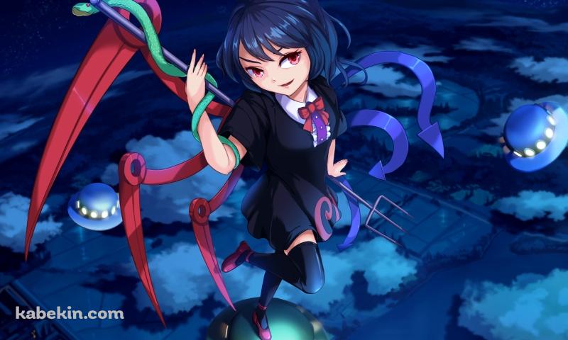 三つ又の鉾を持つ封獣ぬえ / 東方の壁紙(800px x 480px) 高画質 PC・デスクトップ用