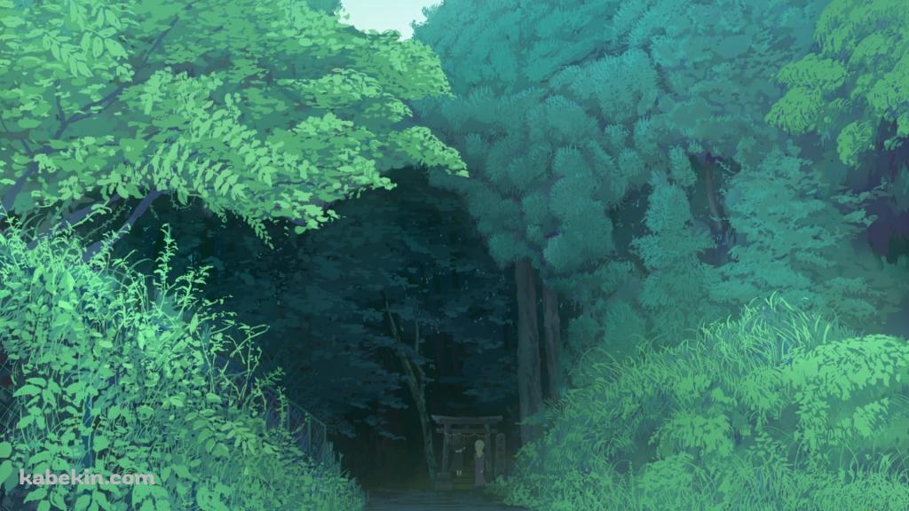 緑の森、宇佐見蓮子とマエリベリー・ハーン / 東方の壁紙(1024px x 576px) 高画質 PC・デスクトップ用