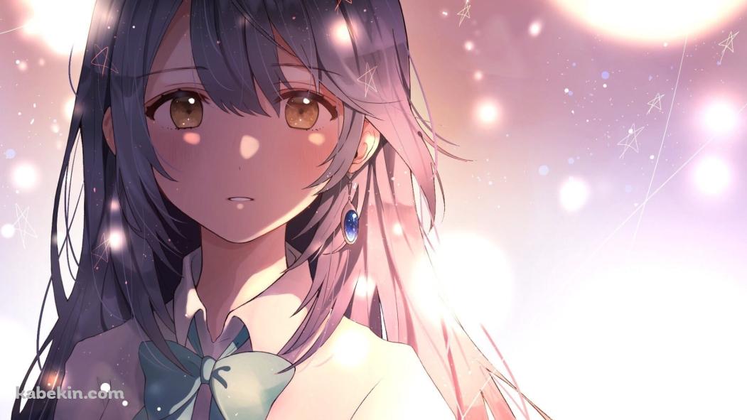 乱反射する光と月白瞳美(つきしろ ひとみ) / 色づく世界の明日からの壁紙(1051px x 591px) 高画質 PC・デスクトップ用
