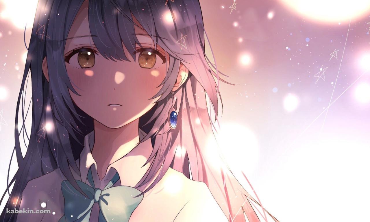 乱反射する光と月白瞳美(つきしろ ひとみ) / 色づく世界の明日からの壁紙(1280px x 768px) 高画質 PC・デスクトップ用