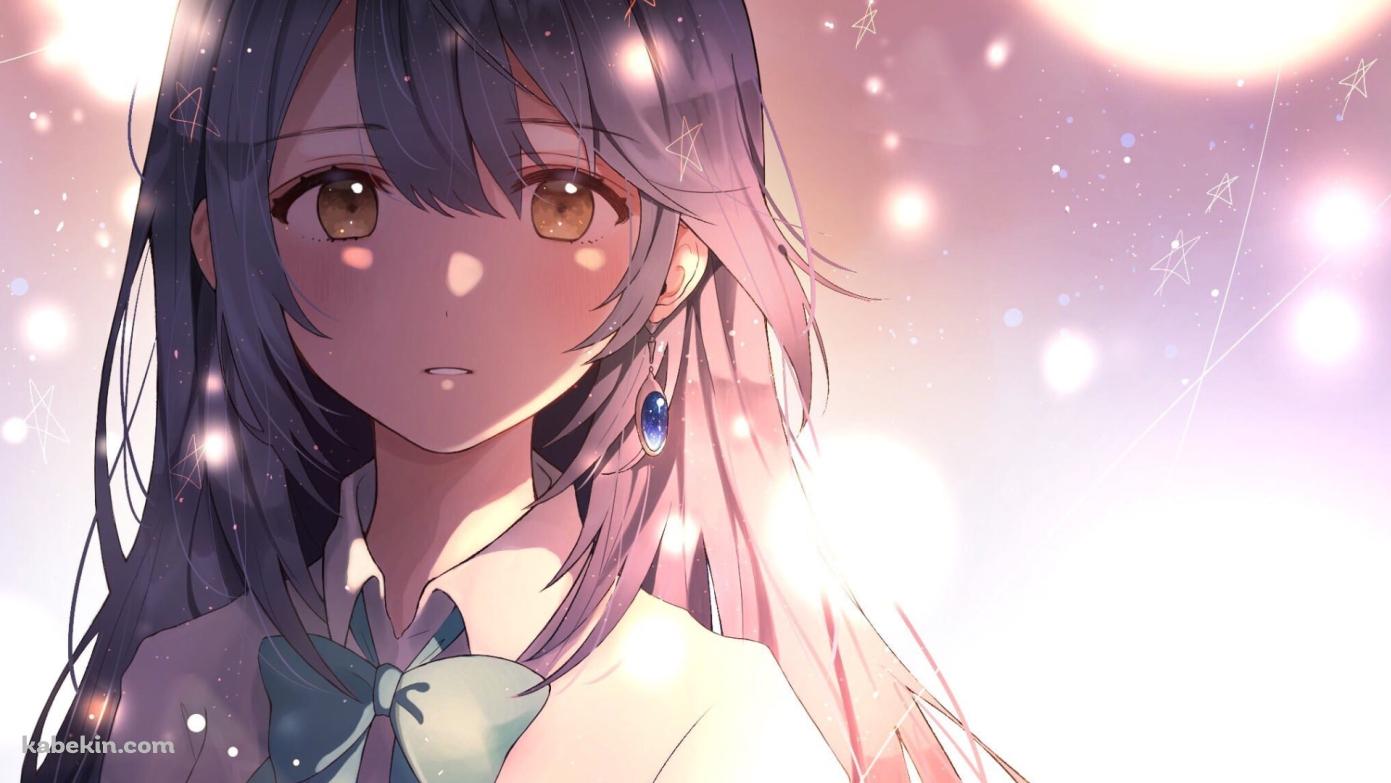 乱反射する光と月白瞳美(つきしろ ひとみ) / 色づく世界の明日からの壁紙(1391px x 783px) 高画質 PC・デスクトップ用