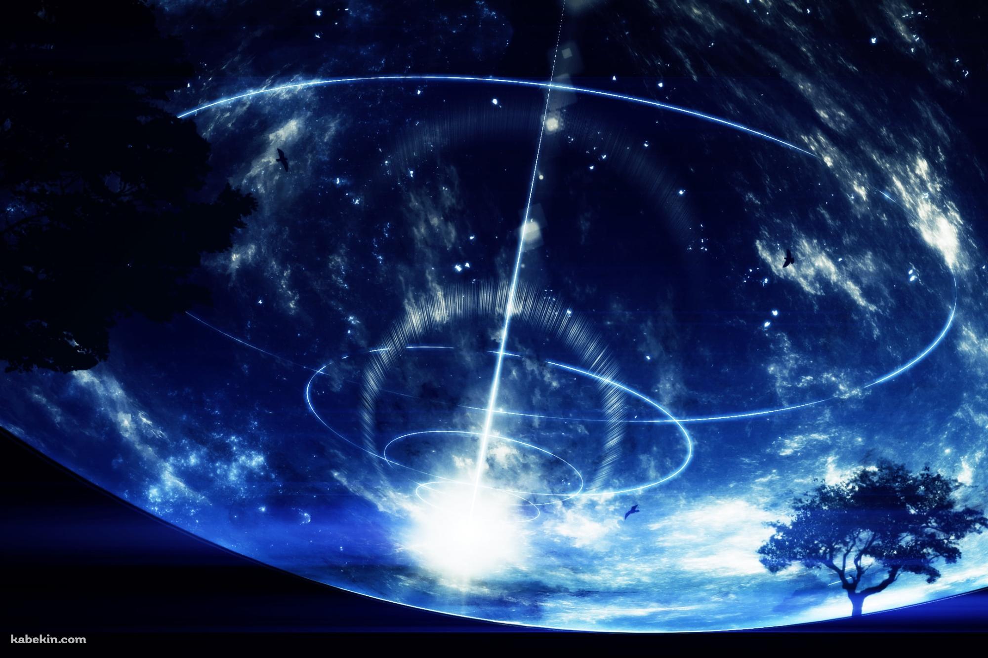 アークレイ / 青い宇宙の壁紙(2000px x 1333px) 高画質 PC・デスクトップ用