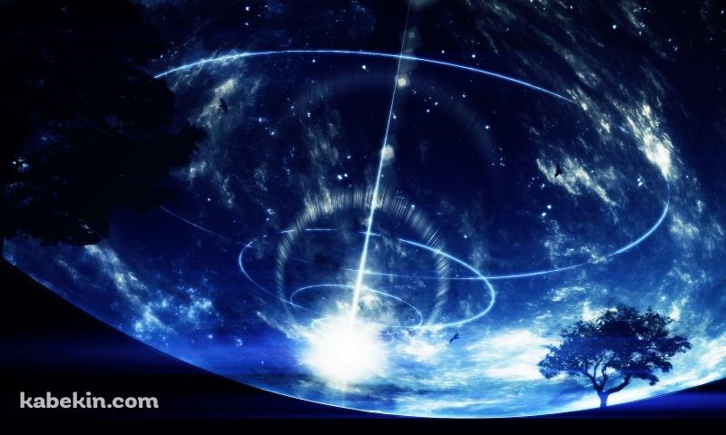 アークレイ / 青い宇宙の壁紙(800px x 480px) 高画質 PC・デスクトップ用