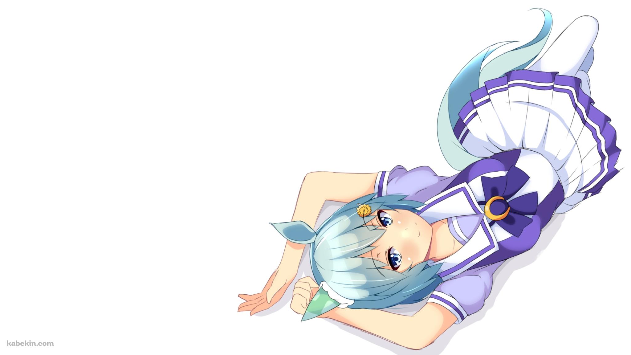 寝そべるセイウンスカイ / ウマ娘プリティーダービーの壁紙(2048px x 1152px) 高画質 PC・デスクトップ用