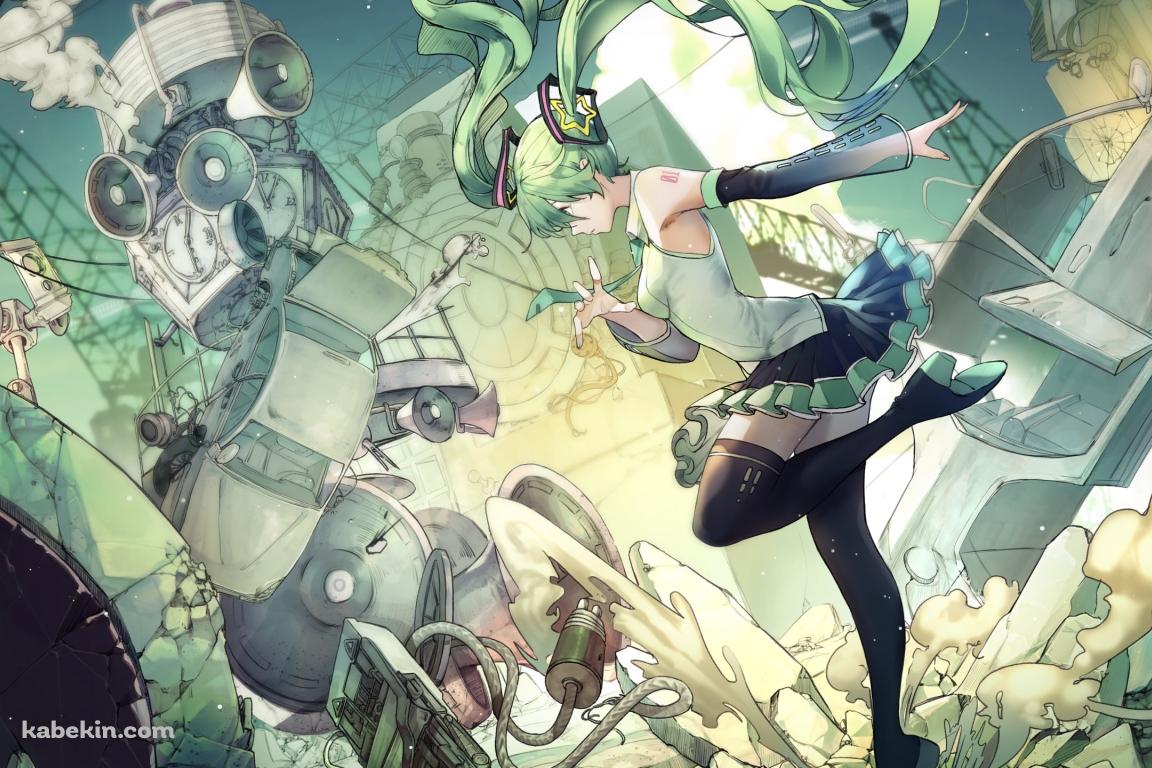 ステップを踏む可愛い初音ミク / ボカロ / ボーカロイドの壁紙(1152px x 768px) 高画質 PC・デスクトップ用