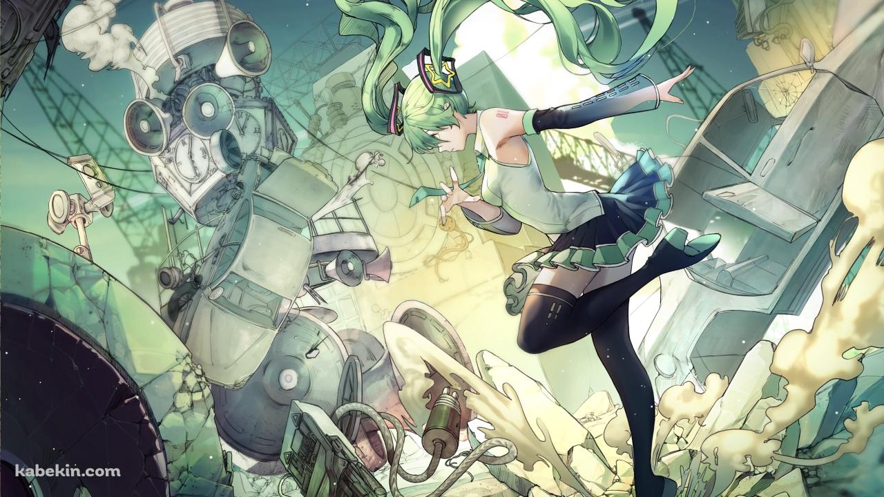 ステップを踏む可愛い初音ミク / ボカロ / ボーカロイドの壁紙(1280px x 720px) 高画質 PC・デスクトップ用