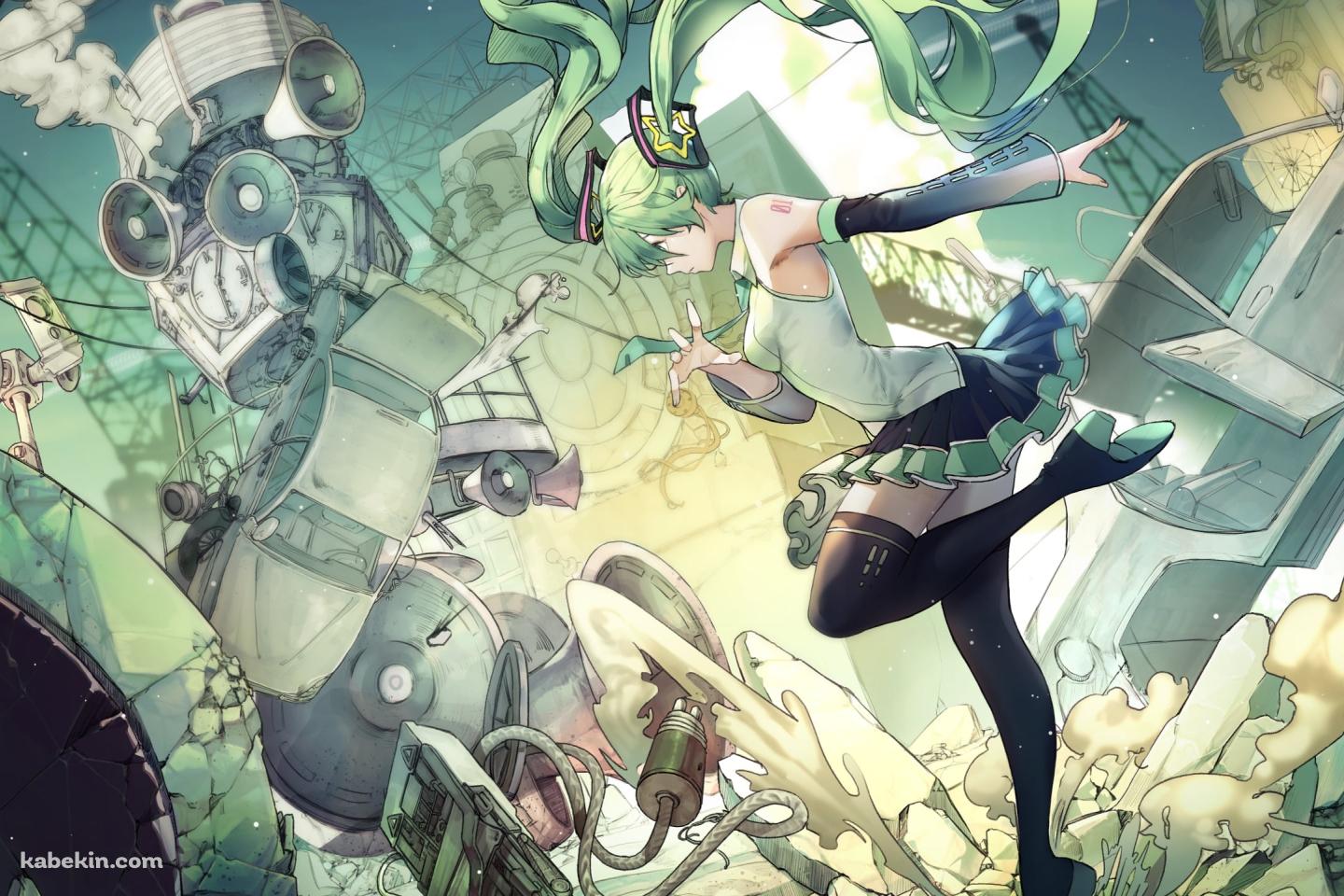 ステップを踏む可愛い初音ミク / ボカロ / ボーカロイドの壁紙(1440px x 960px) 高画質 PC・デスクトップ用