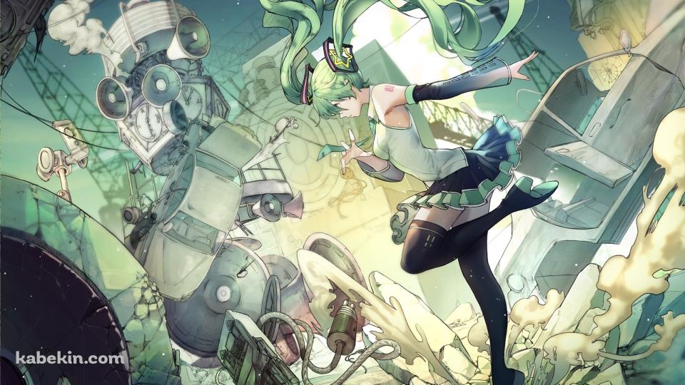 ステップを踏む可愛い初音ミク / ボカロ / ボーカロイドの壁紙(960px x 540px) 高画質 PC・デスクトップ用