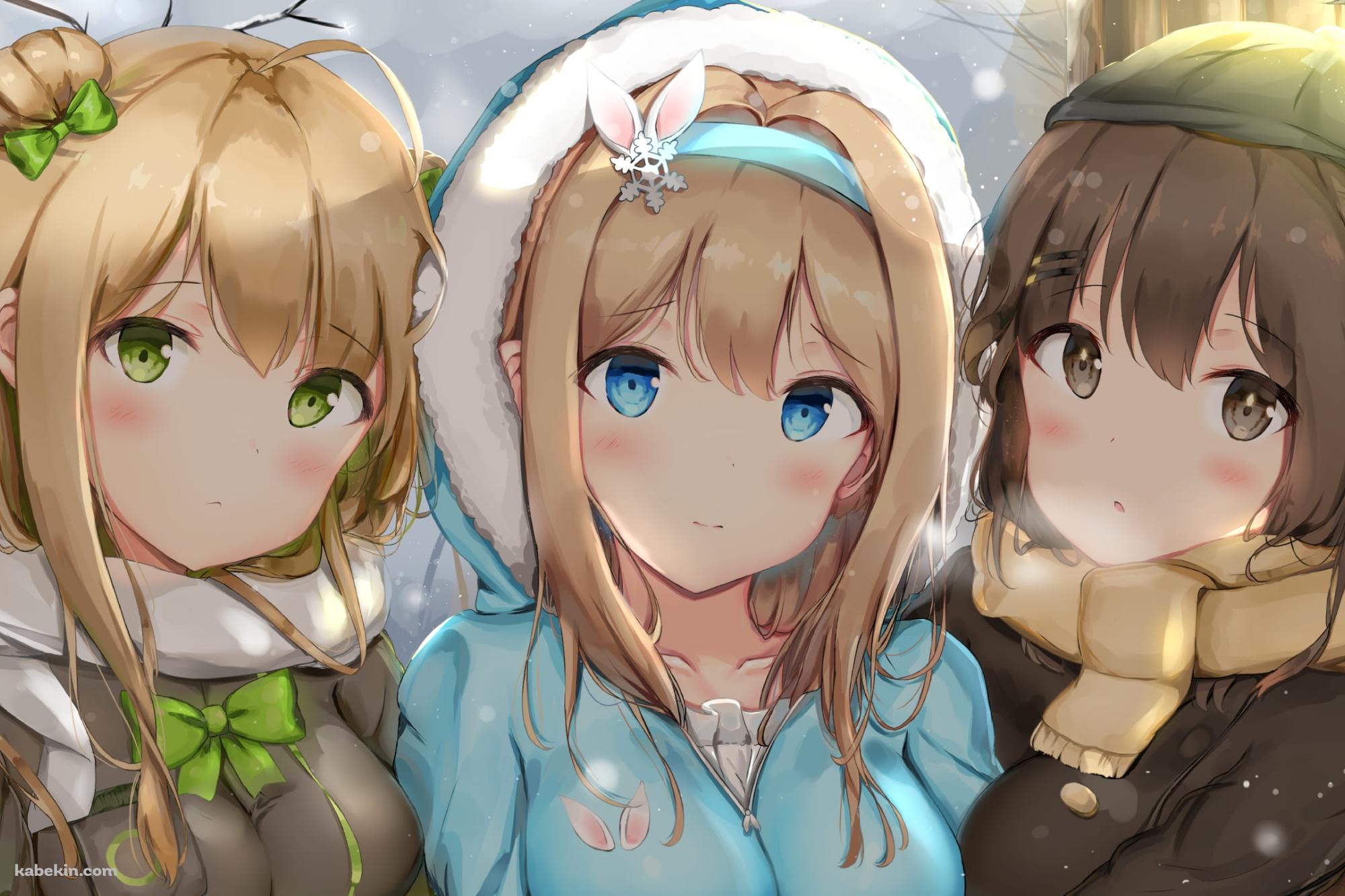 並んでこちらを見るスオミ / Am RFB / K2 / ドルフロ / ドールズフロントラインの壁紙(2000px x 1333px) 高画質 PC・デスクトップ用