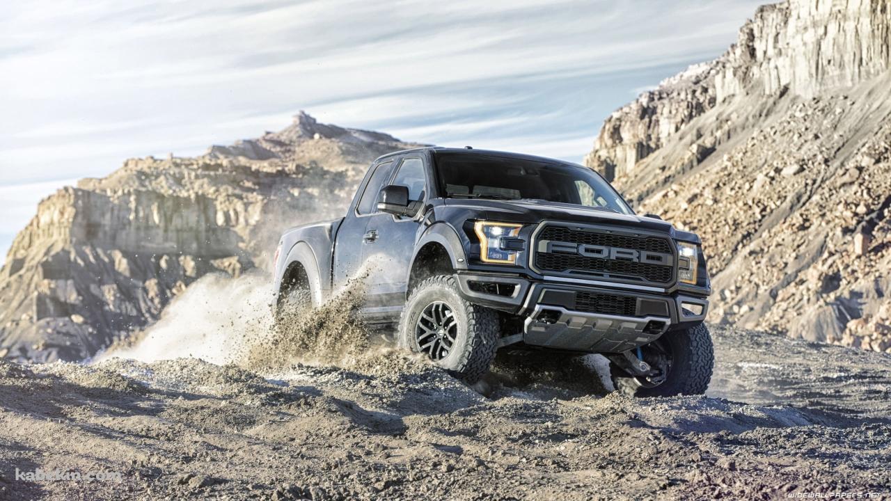 オフロードを爆走するフォードのスポーツトラック / Fordの壁紙(1280px x 720px) 高画質 PC・デスクトップ用