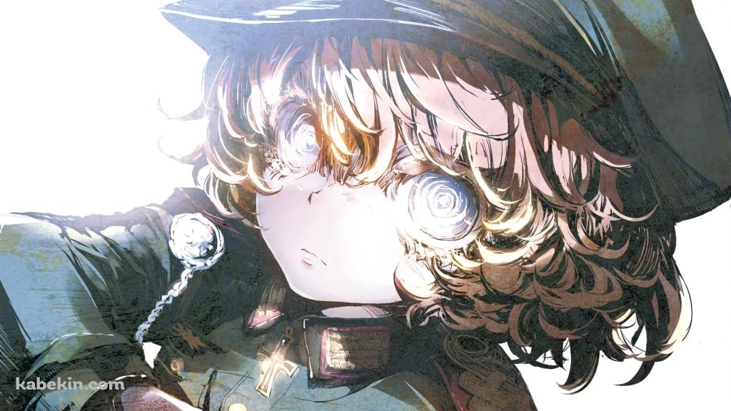目を見開くターニャ・デグレチャフの壁紙(1024px x 576px) 高画質 PC・デスクトップ用