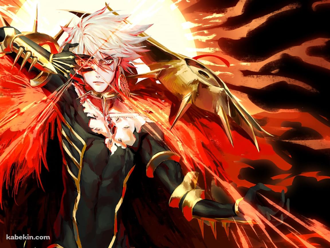 赤く光る瞳のカルナ / Fate/grand orderの壁紙(1152px x 864px) 高画質 PC・デスクトップ用