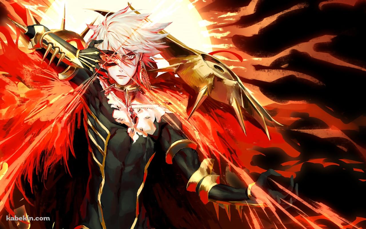 赤く光る瞳のカルナ / Fate/grand orderの壁紙(1280px x 800px) 高画質 PC・デスクトップ用