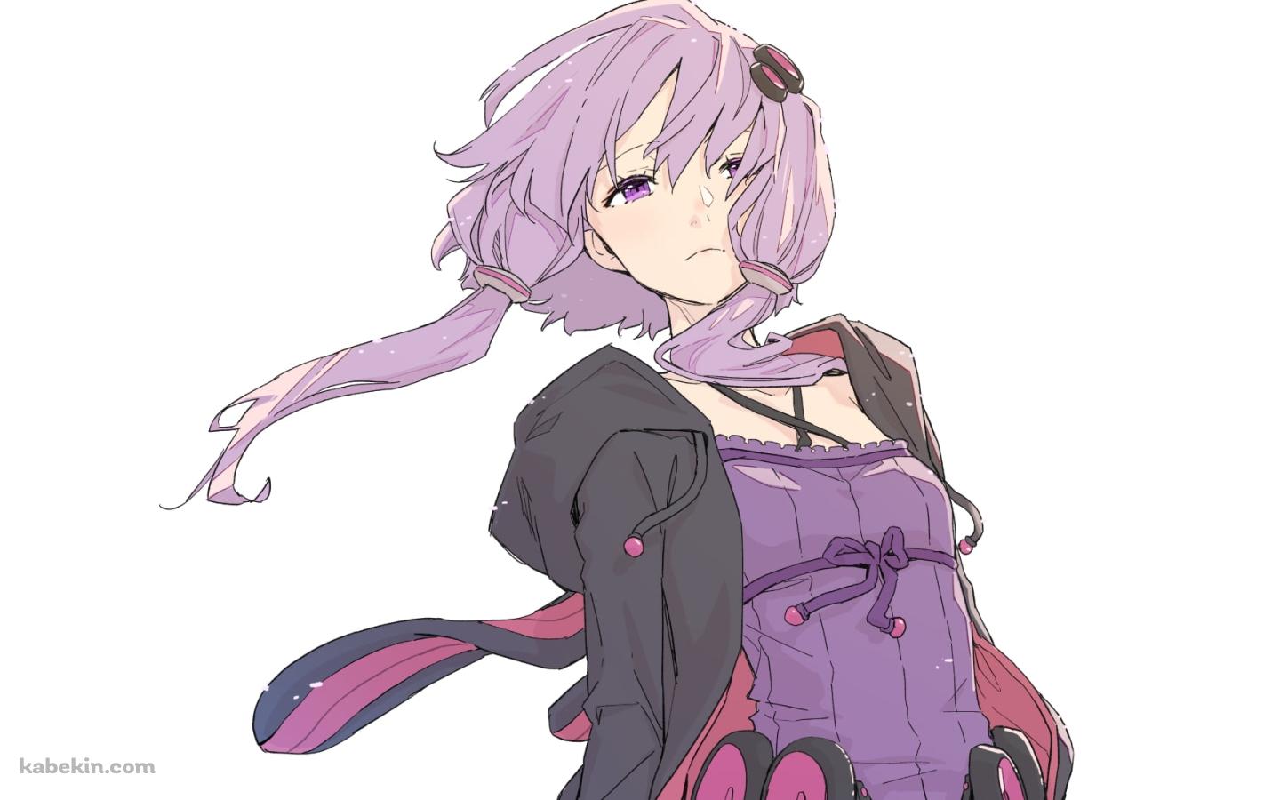 髪をなびかせ遠くを見る結月ゆかり / ボイスロイドの壁紙(1440px x 900px) 高画質 PC・デスクトップ用