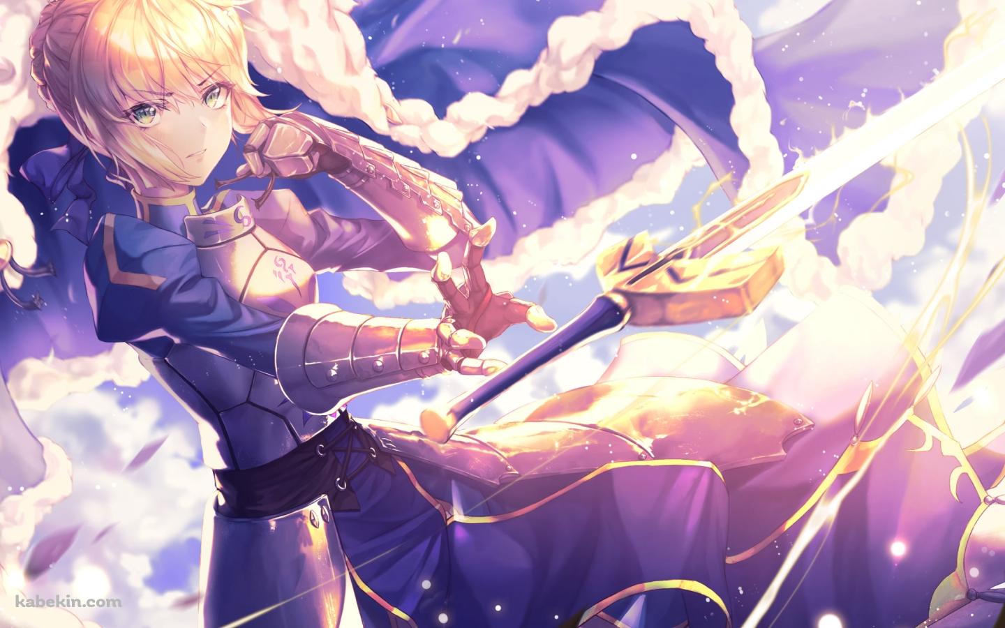 剣に手を伸ばすアルトリア・ペンドラゴン / セイバー / Fateの壁紙(1440px x 900px) 高画質 PC・デスクトップ用