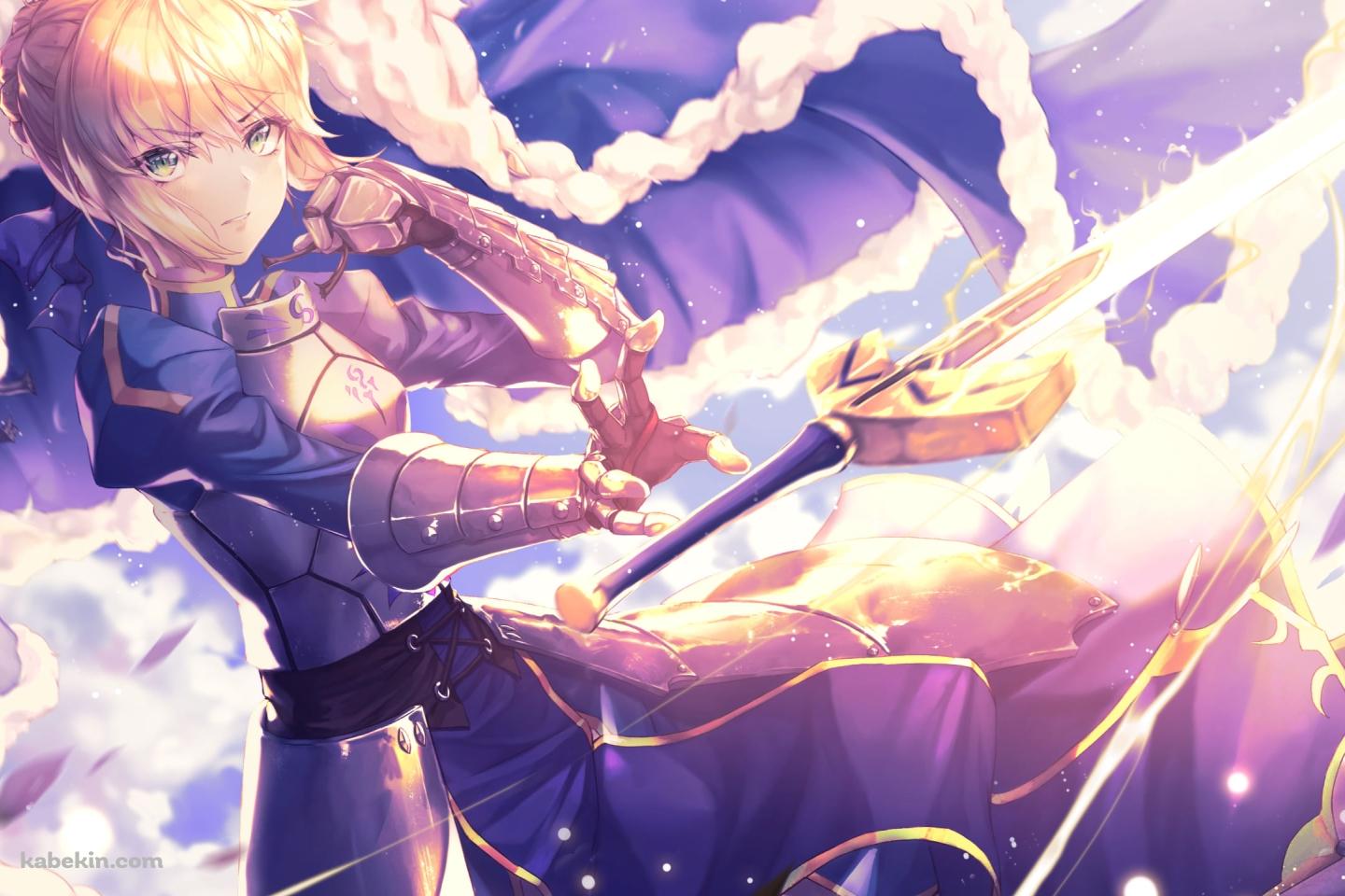 剣に手を伸ばすアルトリア・ペンドラゴン / セイバー / Fateの壁紙(1440px x 960px) 高画質 PC・デスクトップ用