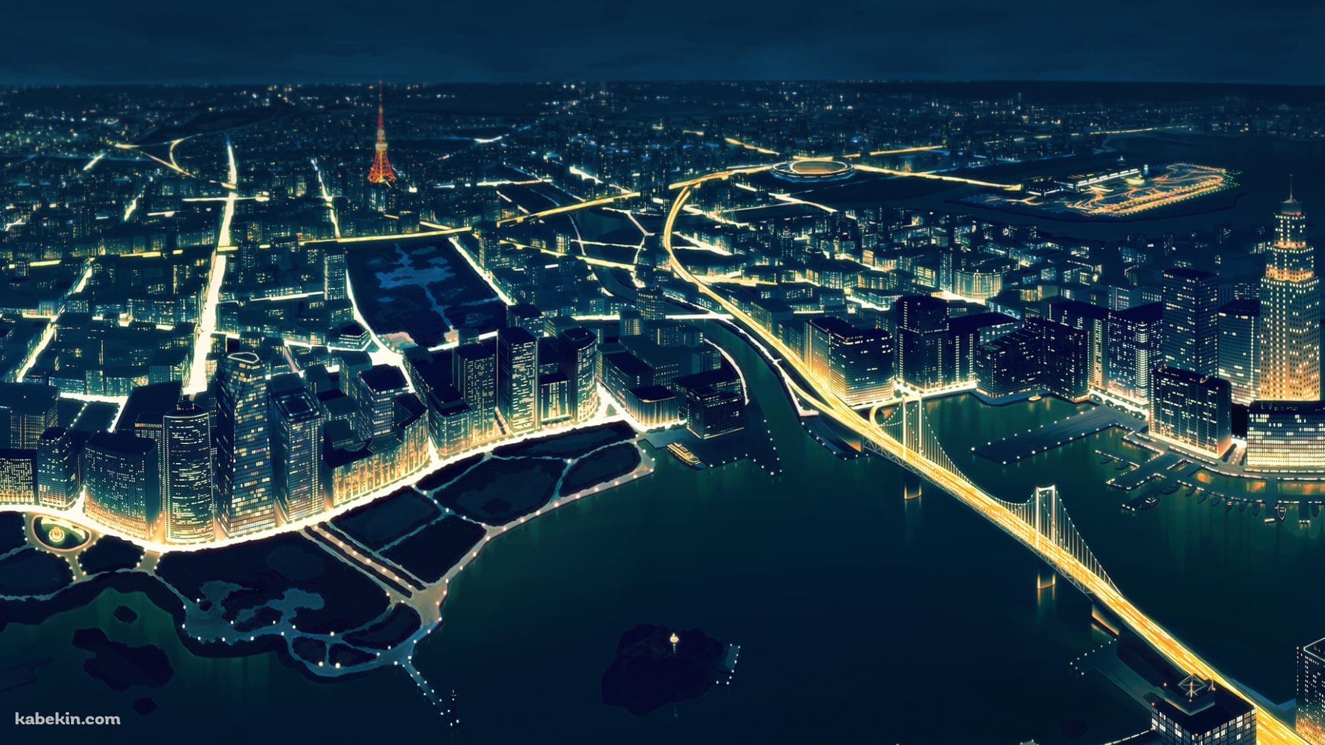 東京タワー / 東京の夜景 / 大都会 / 日本の壁紙(1920px x 1080px) 高画質 PC・デスクトップ用