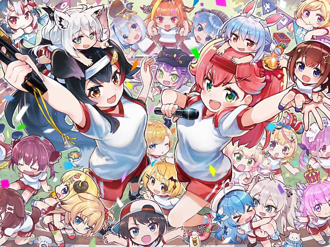 ホロライブ / 運動会 / マイクラの壁紙(1400px x 1050px) 高画質 PC・デスクトップ用