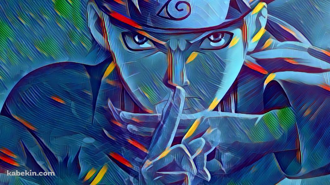 印を結ぶうずまきナルト / NARUTO / エンボス加工の壁紙(1051px x 591px) 高画質 PC・デスクトップ用