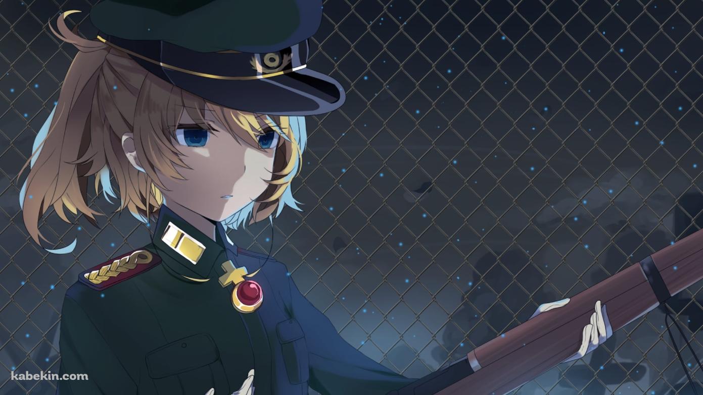 銃を持つターニャ・デグレチャフの壁紙(1391px x 783px) 高画質 PC・デスクトップ用