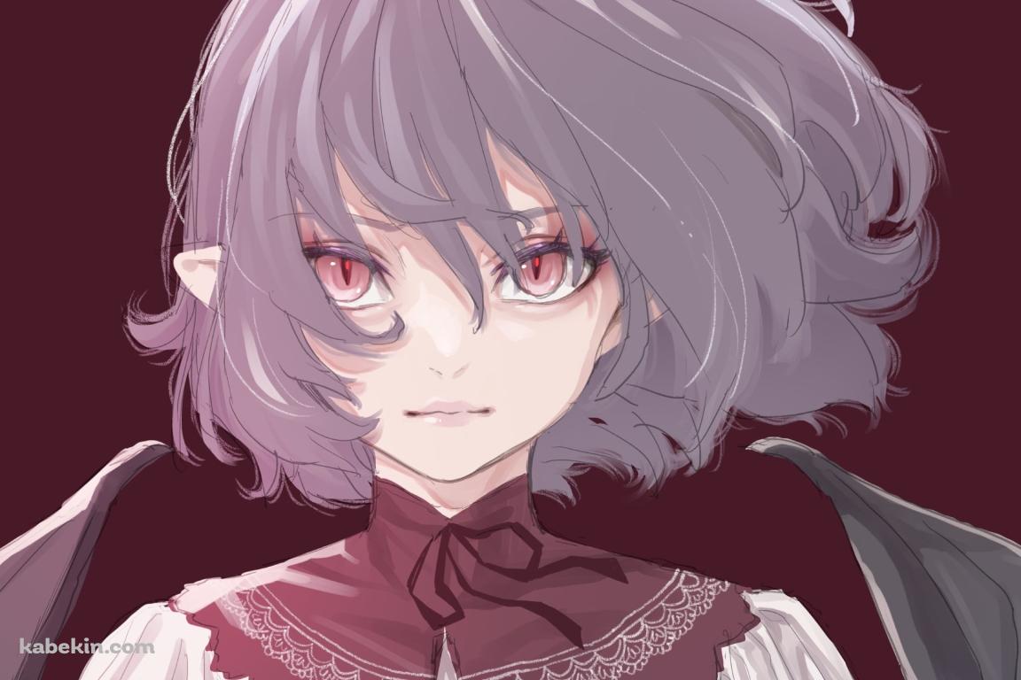 コウモリの翼が生えたレミリア・スカーレット / 東方の壁紙(1152px x 768px) 高画質 PC・デスクトップ用