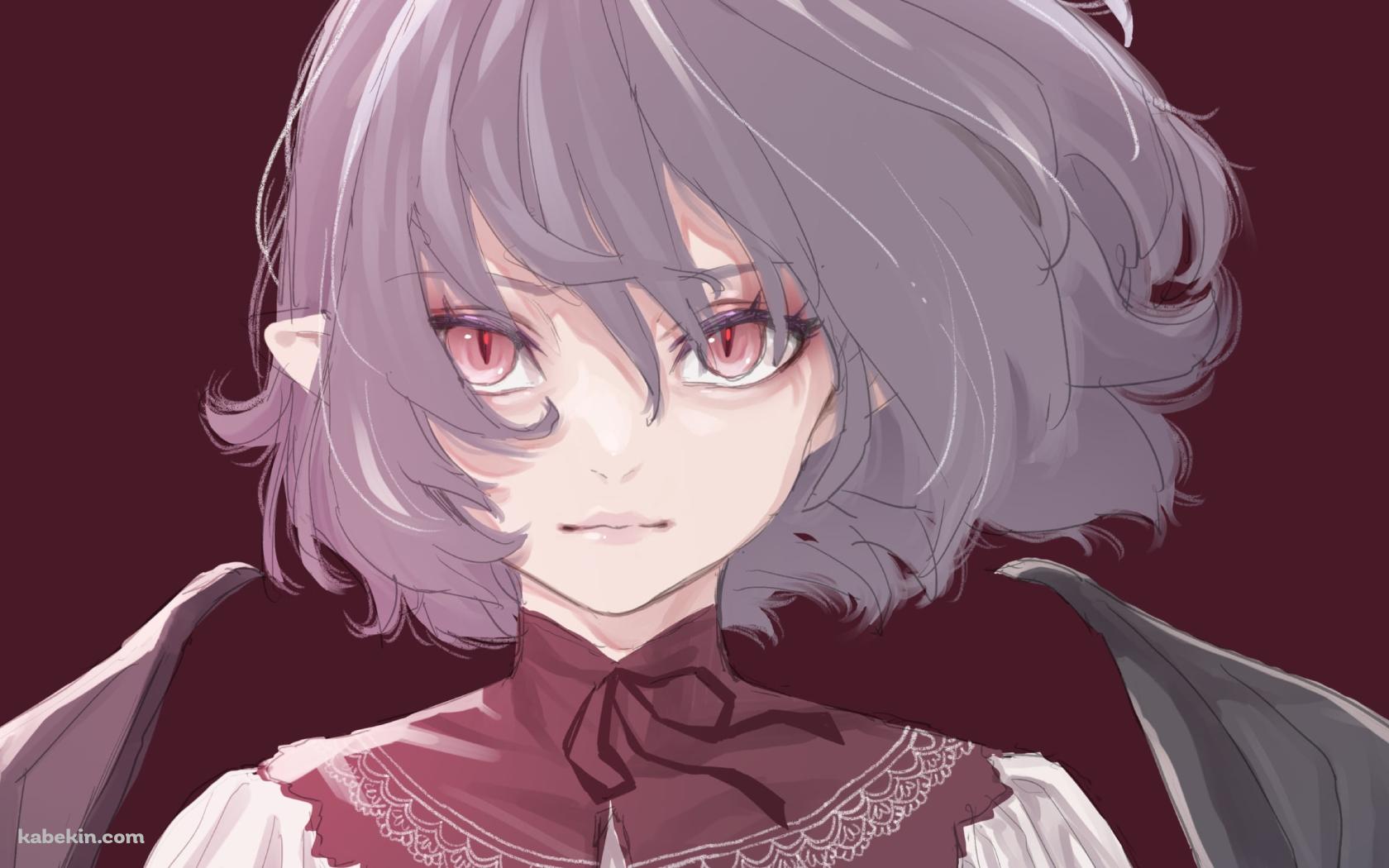 コウモリの翼が生えたレミリア・スカーレット / 東方の壁紙(1680px x 1050px) 高画質 PC・デスクトップ用