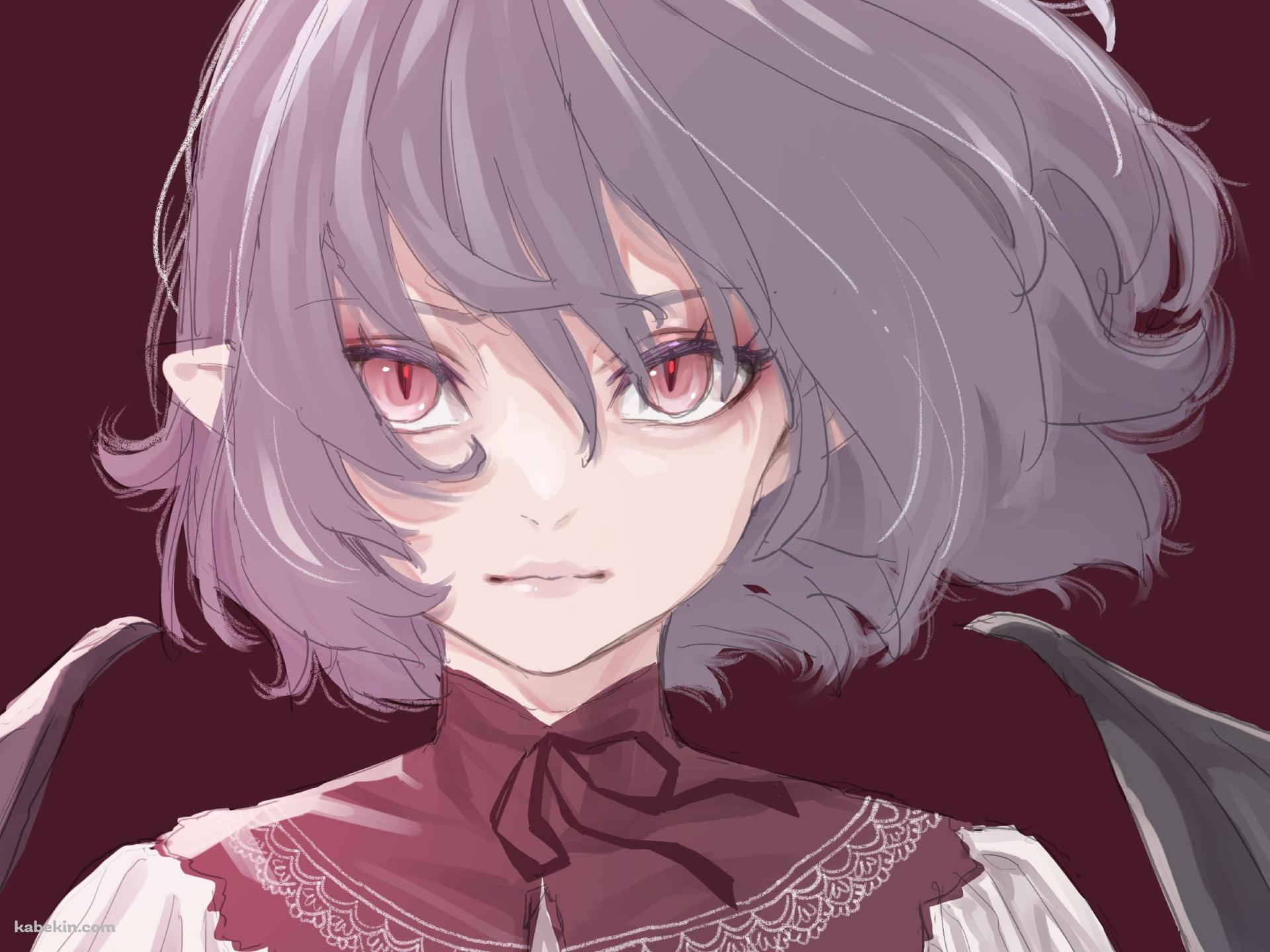 コウモリの翼が生えたレミリア・スカーレット / 東方の壁紙(1920px x 1440px) 高画質 PC・デスクトップ用