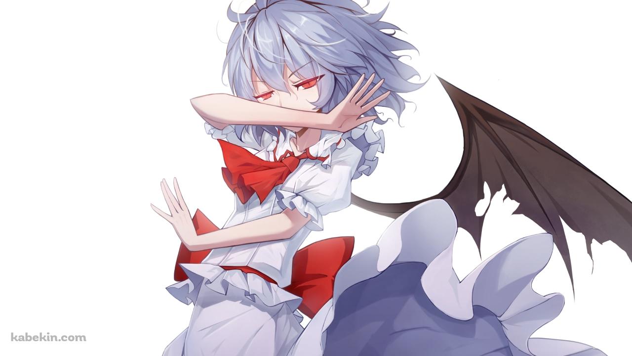 ジョジョ立ちするレミリア・スカーレット / 東方の壁紙(1280px x 720px) 高画質 PC・デスクトップ用