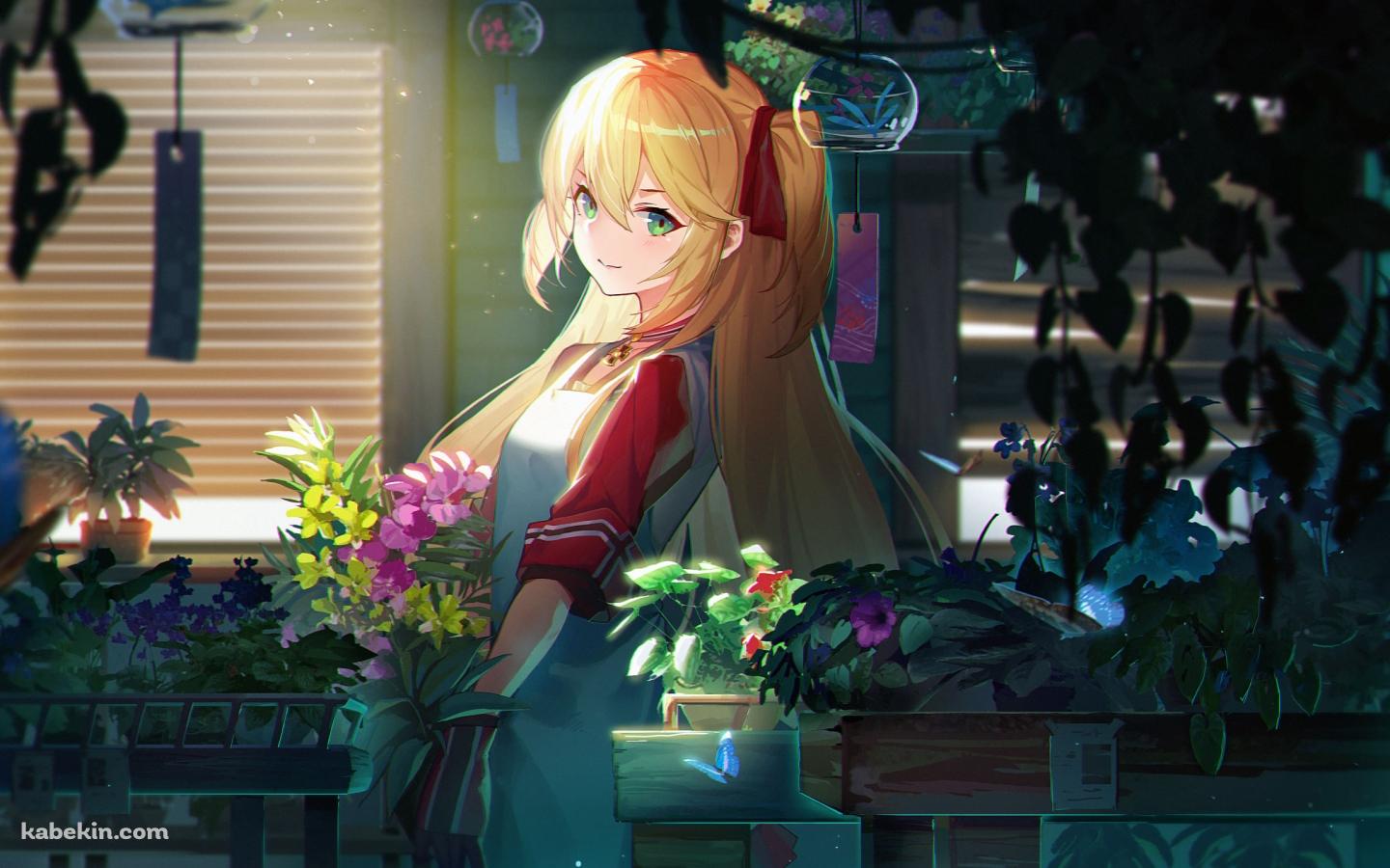 花屋で働くアドミラル・ヒッパー / 重巡洋艦 / アズールレーンの壁紙(1440px x 900px) 高画質 PC・デスクトップ用