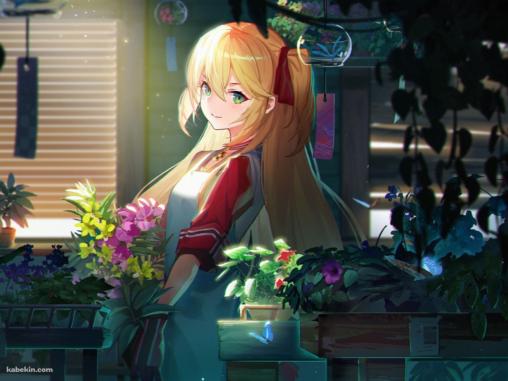 花屋で働くアドミラル・ヒッパー / 重巡洋艦 / アズールレーンの壁紙(1680px x 1260px) 高画質 PC・デスクトップ用