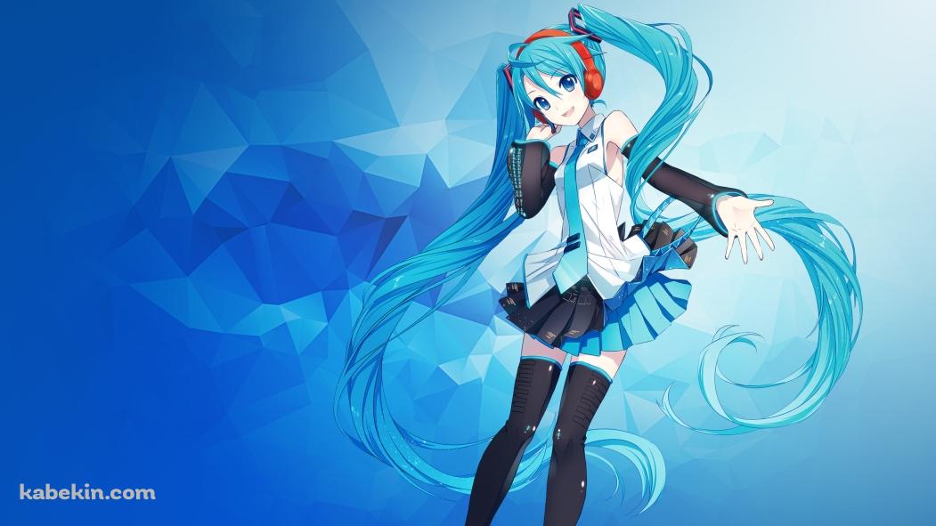 左手をかざす初音ミク / ボカロ / ボーカロイドの壁紙(1051px x 591px) 高画質 PC・デスクトップ用