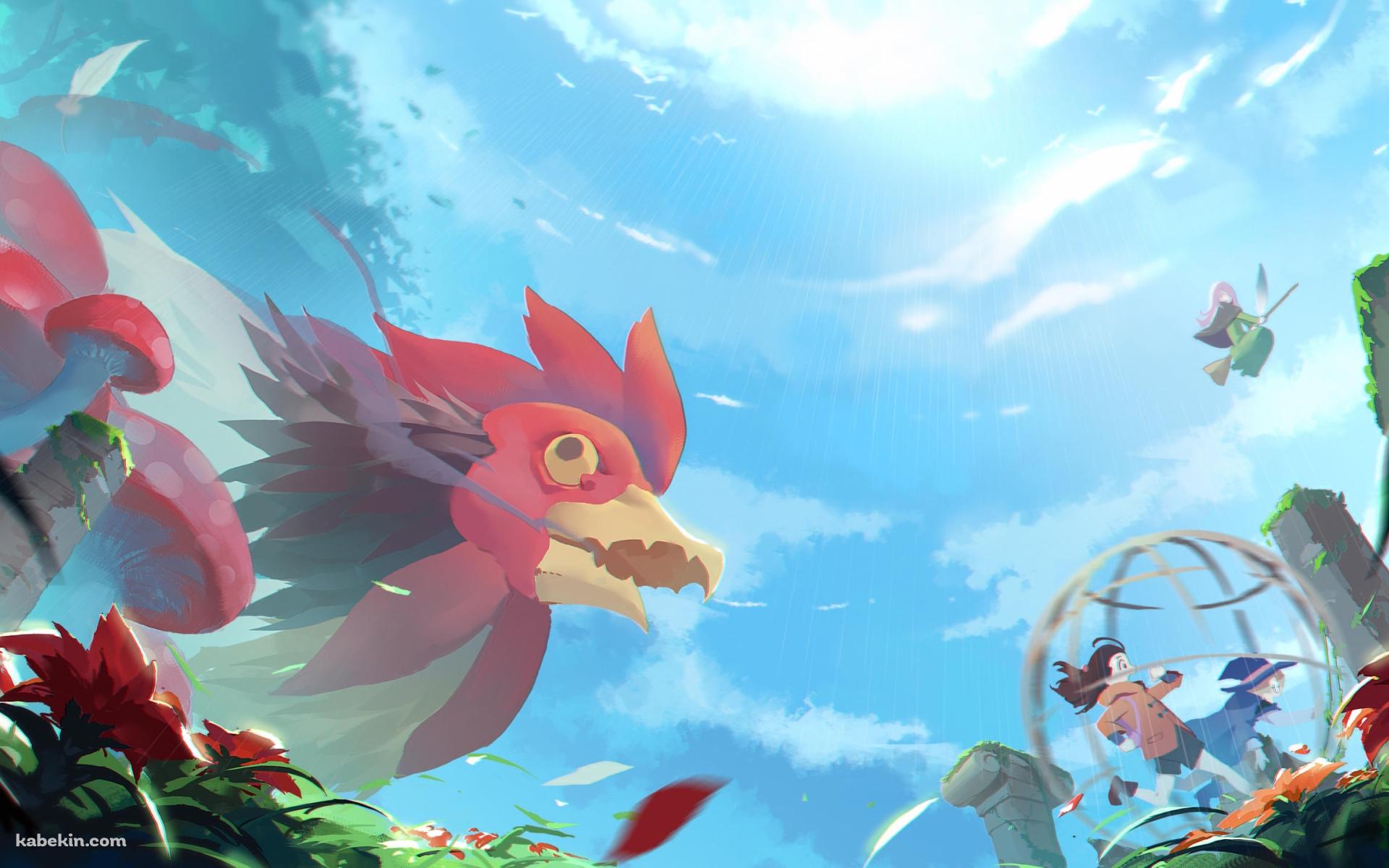 逃げるアツコ・カガリ / ロッテ・ヤンソン / リトルウィッチアカデミアの壁紙(1920px x 1200px) 高画質 PC・デスクトップ用