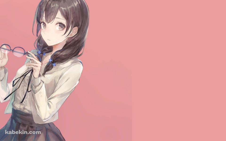 眼鏡を持つ可愛い花菱立花 / FLOWERSの壁紙(960px x 600px) 高画質 PC・デスクトップ用