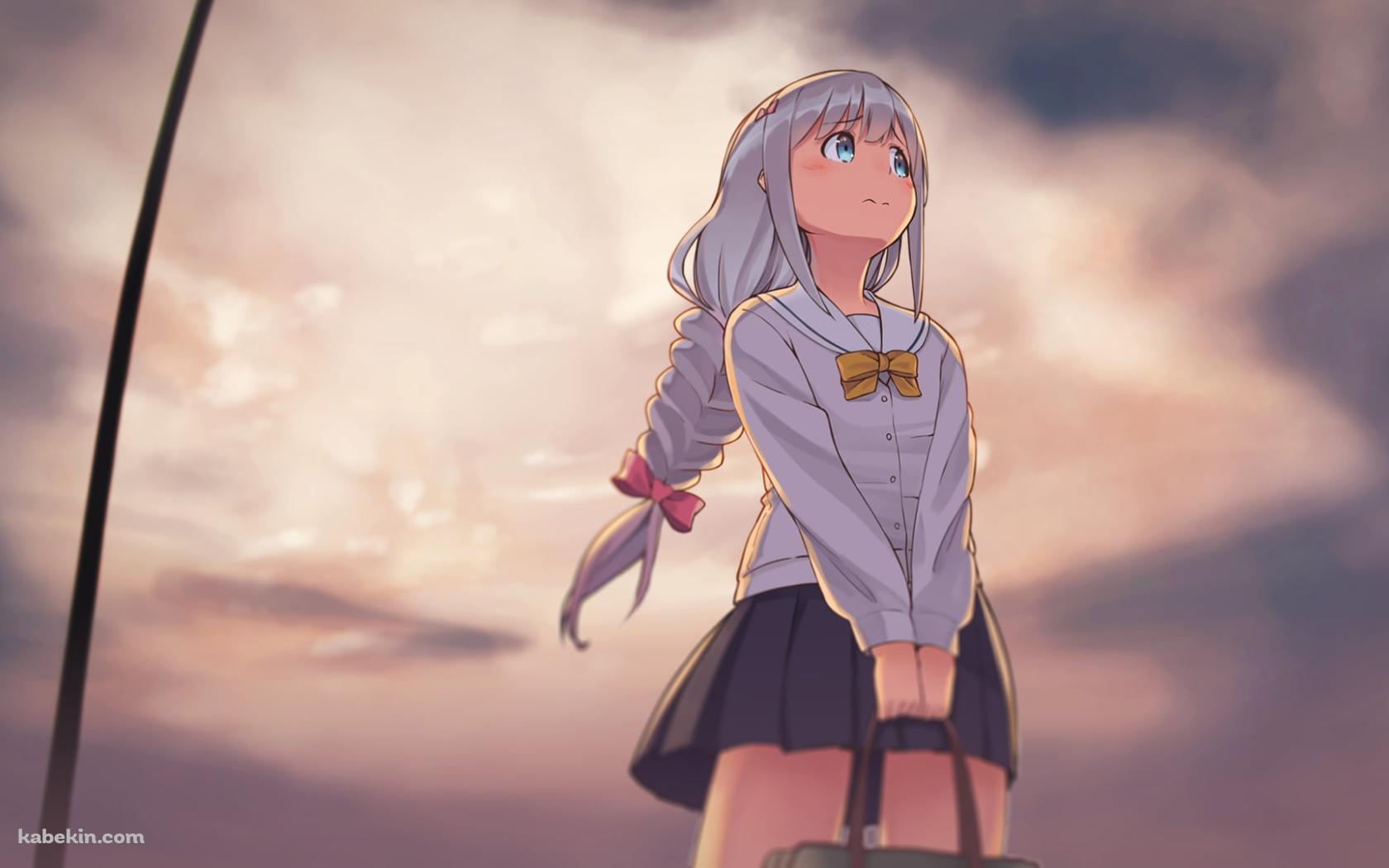 曇り空の下と和泉紗霧の壁紙(1680px x 1050px) 高画質 PC・デスクトップ用