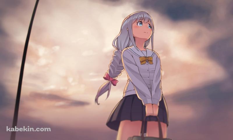 曇り空の下と和泉紗霧の壁紙(800px x 480px) 高画質 PC・デスクトップ用