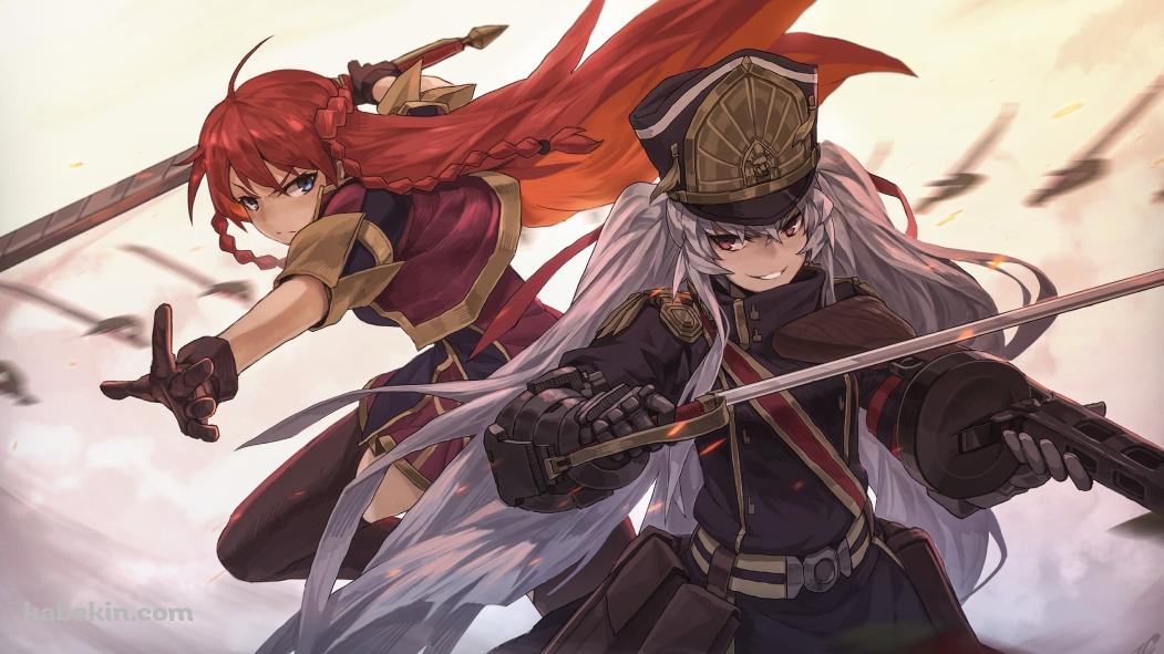 セレジア・ユピティリアとアルタイル / 軍服の姫君の壁紙(1051px x 591px) 高画質 PC・デスクトップ用