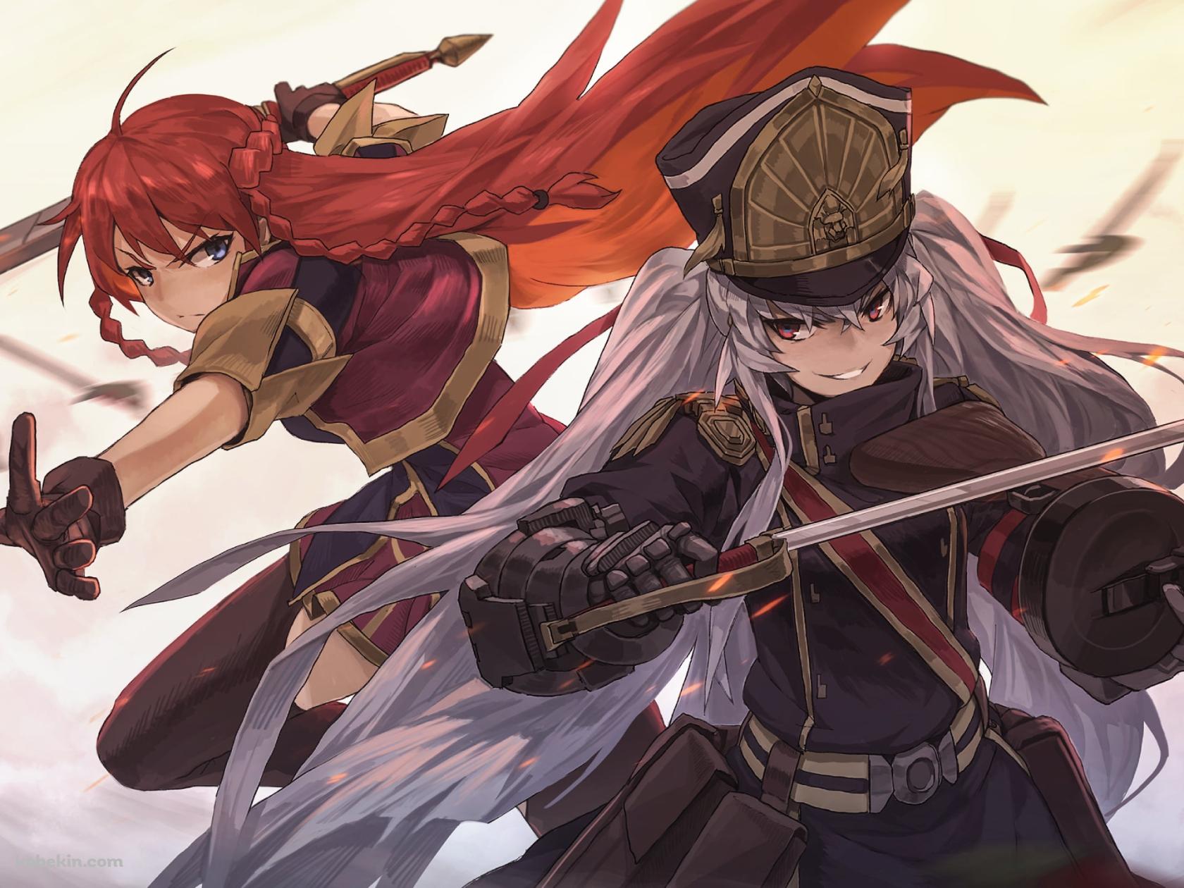 セレジア・ユピティリアとアルタイル / 軍服の姫君の壁紙(1680px x 1260px) 高画質 PC・デスクトップ用