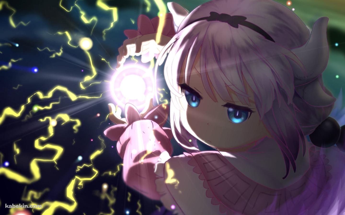 波動拳を撃つカンナカムイ / 小林さんちのメイドラゴンの壁紙(1440px x 900px) 高画質 PC・デスクトップ用