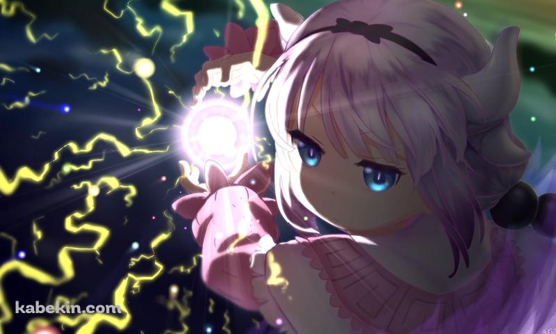 波動拳を撃つカンナカムイ / 小林さんちのメイドラゴンの壁紙(800px x 480px) 高画質 PC・デスクトップ用