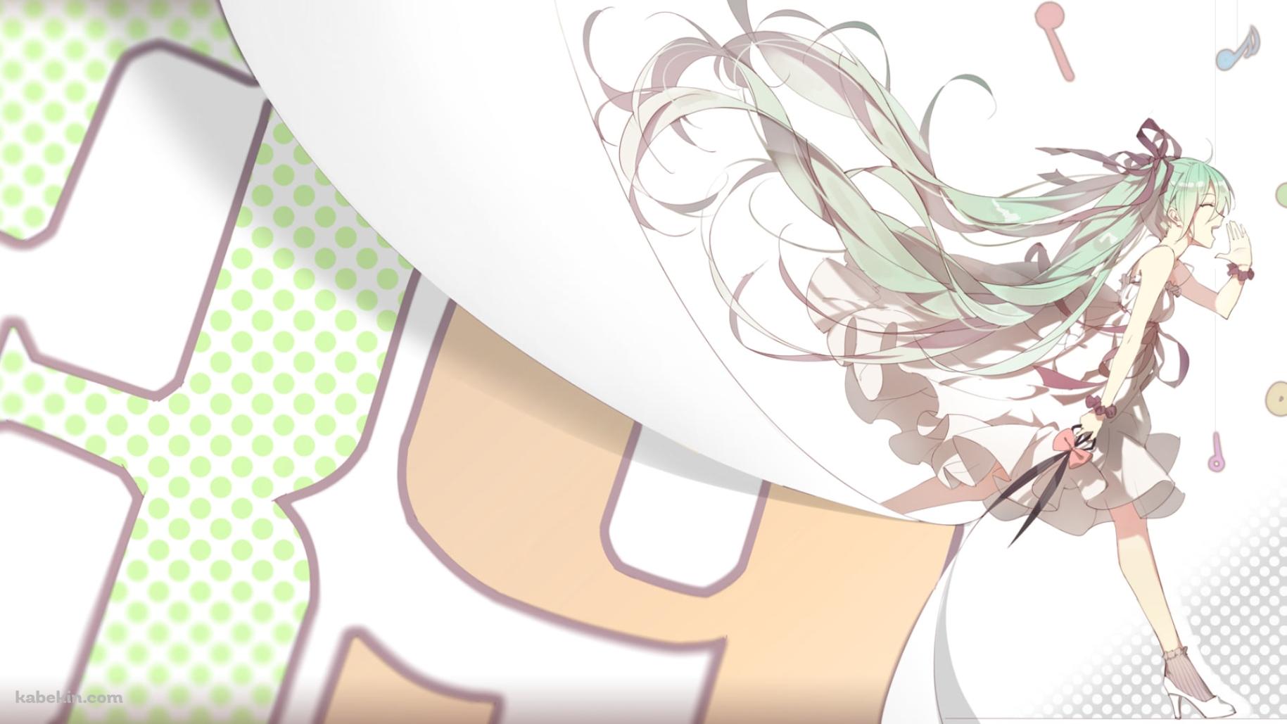 走りながら歌を唄う初音ミク / ボカロ / ボーカロイドの壁紙(1829px x 1029px) 高画質 PC・デスクトップ用