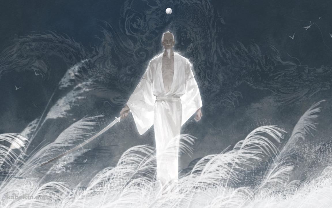 ススキと刀を持つ剣聖 葦名一心 / セキロウ シャドウズ ダイ トゥワイス / SEKIRO: SHADOWS DIE TWICEの壁紙(1152px x 720px) 高画質 PC・デスクトップ用